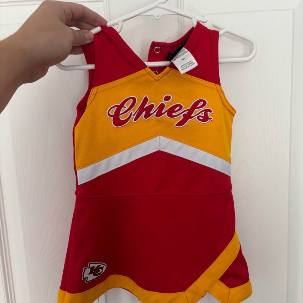 Red and Yellow Chiefs Cheerleader Dress